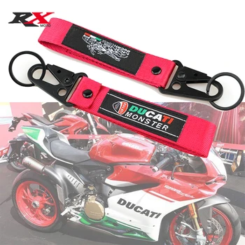A Ducati Monster 821 696 795 797 Univerzális Egész Évben kiváló Minőségű Motoros Kiegészítők, Hímzés Kulcstartó Kulcstartó kulcstartó