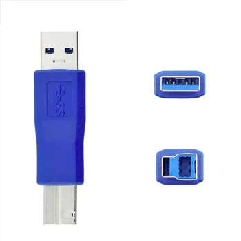 USB 3.0 nyomtató interfész USB-B férfi adapter, USB adapter férfi férfi nyomtatási felület
