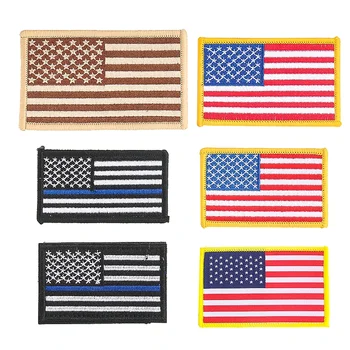 2DB Amerikai Taktikai Zászló, Jelvény Hímzett Varázslatos Foltok Egyéni Vas átruházása, Ruházat, DIY Ruházati Varrás Kellékek