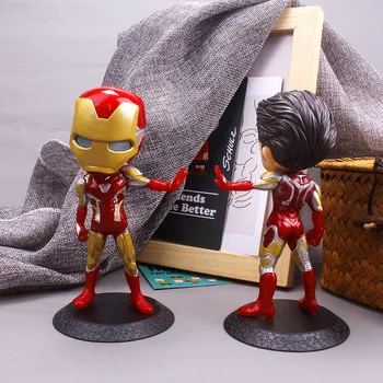 Forró Játékok, Anime Marvel Avengers vasember Q Kiadás Tony Stark PVC akciófigura Modell Játékok Gyerekeknek Ajándék Forró Játékok, Anime Marvel Avengers vasember Q Kiadás Tony Stark PVC akciófigura Modell Játékok Gyerekeknek Ajándék 1