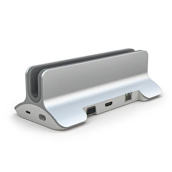 12-Az-1-Hub Dokkolóegység Laptop Állvány USB3.0 Splitter Több Hub Alumínium Ötvözet Jogosultja Dock -Kompatibilis USB-C