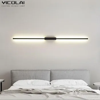 A Modern LED Hosszú Fali Lámpák Beltéri Világítás A Hálószoba, Ebédlő Élő Tanulmány Szoba, Fürdőszoba Északi Luxus Dekoráció világítótestek