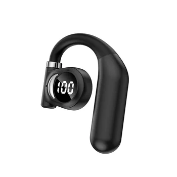 Egyoldalú Vezeték Nélküli Bluetooth Fejhallgató Csontvezetéses Fülhallgató Mikrofonnal Kihangosító Zajszűrős Fülhallgatót Vezetés