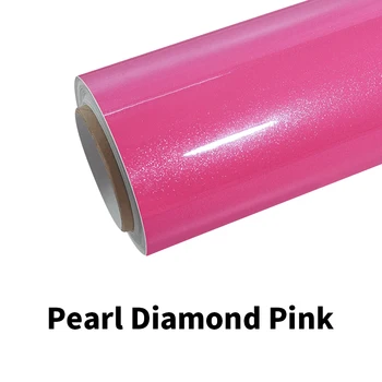 ZHUAIYA Pearl Diamond & Csillogó Rózsaszín Vinyl fólia fólia csomagolás fényes 152*18m minőségi Garancia kiterjedő film automobilt