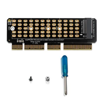 M2 NVMe Adapter Kártya M2-es SSD NVME, hogy PCIE 4.0 X4 Kelő Kártya Merevlemez Adapter Támogatja a MAJMOT Adapter 1U Szerver M2 NVMe Adapter Kártya M2-es SSD NVME, hogy PCIE 4.0 X4 Kelő Kártya Merevlemez Adapter Támogatja a MAJMOT Adapter 1U Szerver 0
