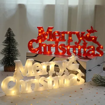Boldog Karácsonyt Leveleket, Lámpák, LED Leveleket Karácsonyi Fények, elemes LED Lógó Lámpa, Karácsonyi Díszek