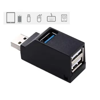 Hordozható Elosztó Adapter Elosztó Hosszabbító Adapter Töltő USB Extender Splitter 3 portos Usb-Hub USB 3.0 Hub Dokkolóegység