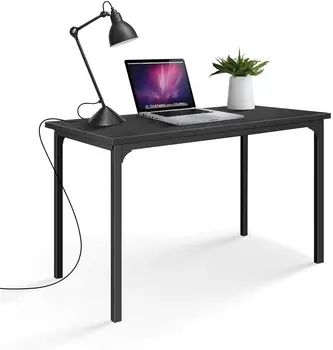 Egyszerű Deluxe Modern Design, Egyszerű Stílus Táblázat Otthoni Irodai Számítógép Asztal a Munka, Tanulás, Írás vagy a játékokat, egy Fekete-Ülj