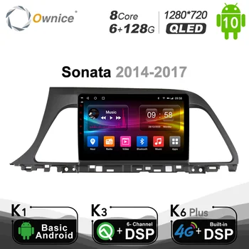 Carplay PX6 Android 10.0 Autós DVD-Lejátszó Autoradio A Hyundai Sonata 6 YF i40 i45 2009-2014 4G LTE Navigációs GPS Sztereó Rádió