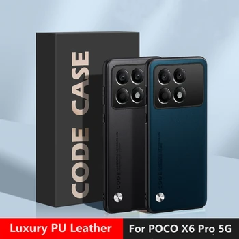 A POCO X6 Pro Esetben A Xiaomi POCO X6Pro 5G Szilikon Bőr Védelmi Telefon hátlapját X 6Pro Luxus Shell Ütésálló Lökhárító