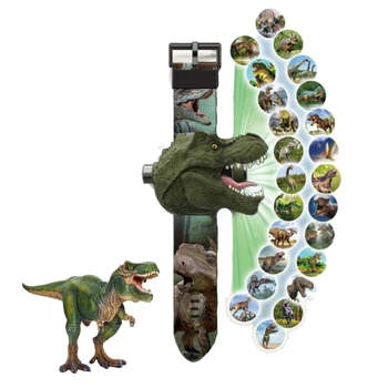 Montessori Karóra Játék Rajzfilm Dinoszaurusz Projektor Játék Elektromos Nézni Kezét Játék, Korai Tanulás, A Gyerekek Ajándék