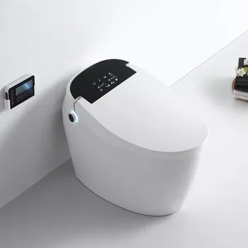 Nagykereskedelmi modern nyugati elektromos wc-automatikus wc egyben closestool kerámia okos, intelligens wc