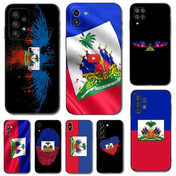 Fekete tpu tok Samsung galaxy S22 S23 S20 S21 FE PLUS ultra+S10-E lite fedezze Haiti Haiti Zászló