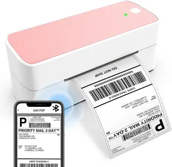 Phomemo Bluetooth Thermal címkenyomtató 4X6 241BT Vezeték nélküli Szállítási Címke Nyomtató for Small Business&a Szállítási Címkéket