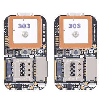 2X Super Mini Méretű GPS Nyomkövető GSM AGPS Wifi LBS Kereső Ingyenes Web APP Nyomkövető Hangrögzítő ZX303 PCBA Belül 87HE