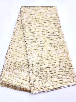 Arany Afrikai Brokát, Csipke Anyagból 2022 Hímzés Nigériai Aranyozott Csipke Anyagból francia Jacquard Csipke Szövet Fél HMJ5292