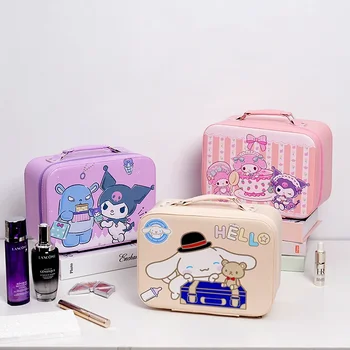Sanrio Aranyos Kozmetikai Táska Hello Kitty Cinnamoroll Rajzfilm Lányos Retikült, Nagy Kapacitású, Hordozható Kawaii Tároló Táska Lány Ajándék