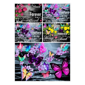 LZAIQIZG 5d Gyémánt Festmény Teljes Négyzet/Kör Virág, virágok Hímzés Eladó Szöveg Pillangó Strassz Mozaik lakberendezés