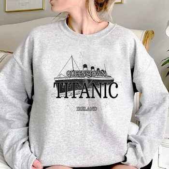 Titanic kapucnis felső női Polár harajuku hosszú ujjú felső Hood ruhák női vintage Hood