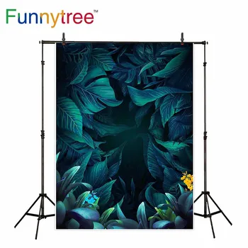 Funnytree hátteret fotográfiai stúdió levelek trópusi vintage mágikus festmény szakmai háttér photobooth photocall